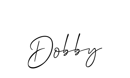 Make a beautiful signature design for name Dobby. With this signature (Allison_Script) style, you can create a handwritten signature for free. Dobby signature style 2 images and pictures png