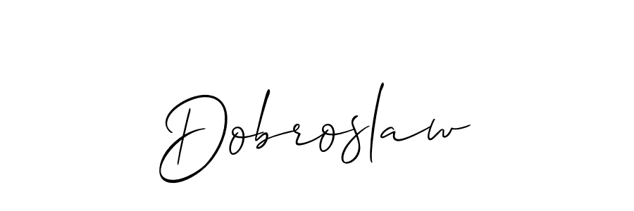 Design your own signature with our free online signature maker. With this signature software, you can create a handwritten (Allison_Script) signature for name Dobroslaw. Dobroslaw signature style 2 images and pictures png