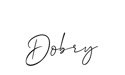 Dobry stylish signature style. Best Handwritten Sign (Allison_Script) for my name. Handwritten Signature Collection Ideas for my name Dobry. Dobry signature style 2 images and pictures png