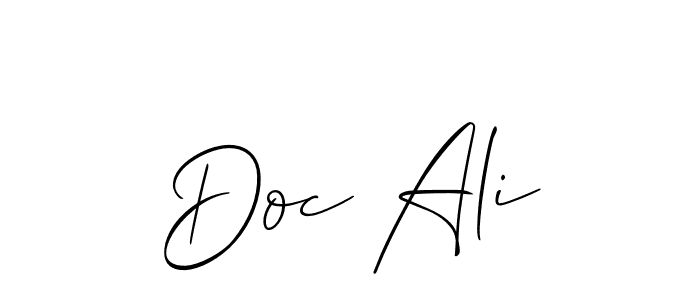 Also You can easily find your signature by using the search form. We will create Doc Ali name handwritten signature images for you free of cost using Allison_Script sign style. Doc Ali signature style 2 images and pictures png