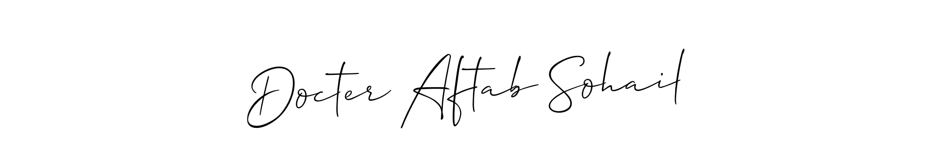 Once you've used our free online signature maker to create your best signature Allison_Script style, it's time to enjoy all of the benefits that Docter Aftab Sohail name signing documents. Docter Aftab Sohail signature style 2 images and pictures png