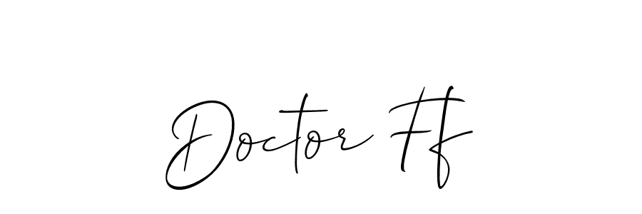 How to Draw Doctor Ff signature style? Allison_Script is a latest design signature styles for name Doctor Ff. Doctor Ff signature style 2 images and pictures png