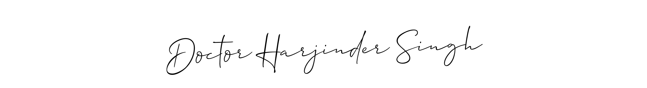 Doctor Harjinder Singh stylish signature style. Best Handwritten Sign (Allison_Script) for my name. Handwritten Signature Collection Ideas for my name Doctor Harjinder Singh. Doctor Harjinder Singh signature style 2 images and pictures png