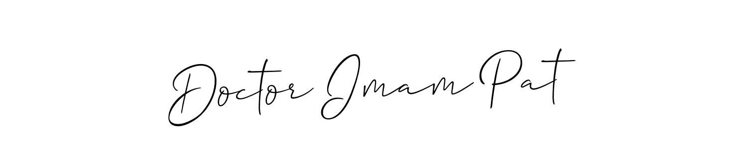 Check out images of Autograph of Doctor Imam Pat name. Actor Doctor Imam Pat Signature Style. Allison_Script is a professional sign style online. Doctor Imam Pat signature style 2 images and pictures png