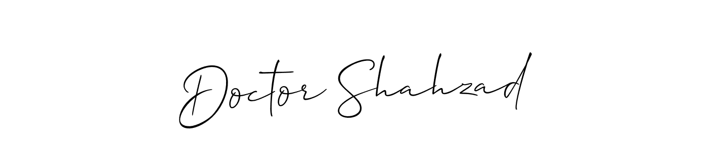 Also You can easily find your signature by using the search form. We will create Doctor Shahzad name handwritten signature images for you free of cost using Allison_Script sign style. Doctor Shahzad signature style 2 images and pictures png