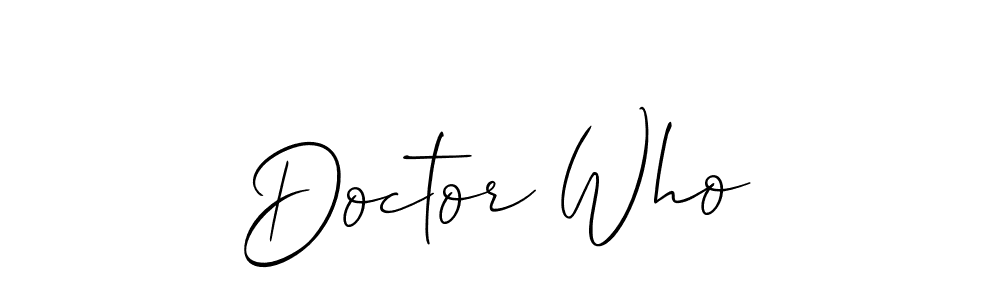 Allison_Script is a professional signature style that is perfect for those who want to add a touch of class to their signature. It is also a great choice for those who want to make their signature more unique. Get Doctor Who name to fancy signature for free. Doctor Who signature style 2 images and pictures png