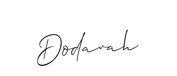 You should practise on your own different ways (Allison_Script) to write your name (Dodavah) in signature. don't let someone else do it for you. Dodavah signature style 2 images and pictures png