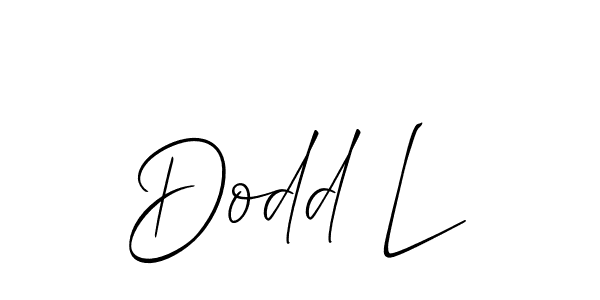 if you are searching for the best signature style for your name Dodd L. so please give up your signature search. here we have designed multiple signature styles  using Allison_Script. Dodd L signature style 2 images and pictures png