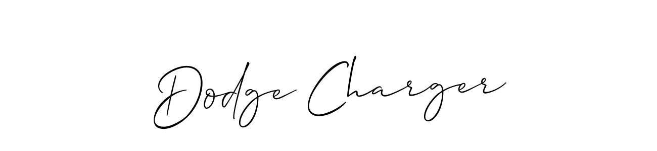 Use a signature maker to create a handwritten signature online. With this signature software, you can design (Allison_Script) your own signature for name Dodge Charger. Dodge Charger signature style 2 images and pictures png