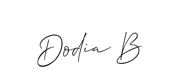 Best and Professional Signature Style for Dodia B. Allison_Script Best Signature Style Collection. Dodia B signature style 2 images and pictures png