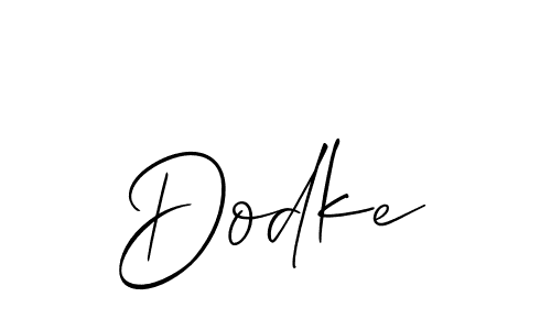 You should practise on your own different ways (Allison_Script) to write your name (Dodke) in signature. don't let someone else do it for you. Dodke signature style 2 images and pictures png