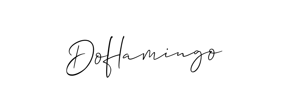Design your own signature with our free online signature maker. With this signature software, you can create a handwritten (Allison_Script) signature for name Doflamingo. Doflamingo signature style 2 images and pictures png