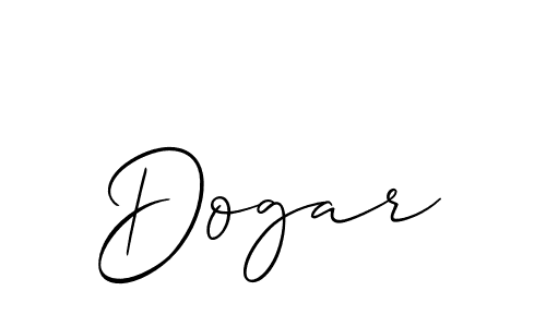 Dogar stylish signature style. Best Handwritten Sign (Allison_Script) for my name. Handwritten Signature Collection Ideas for my name Dogar. Dogar signature style 2 images and pictures png