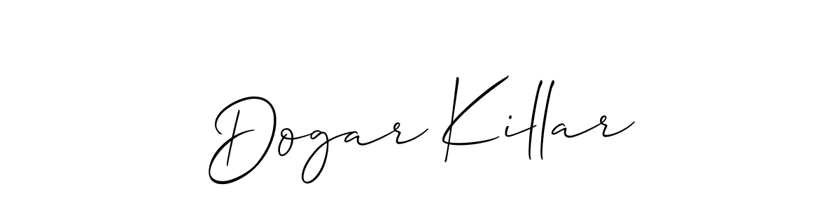Create a beautiful signature design for name Dogar Killar. With this signature (Allison_Script) fonts, you can make a handwritten signature for free. Dogar Killar signature style 2 images and pictures png