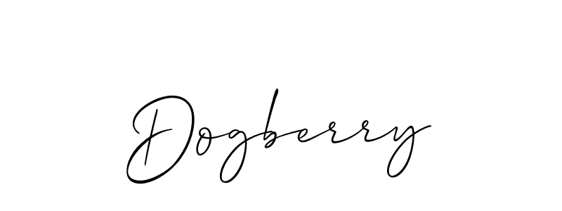 You should practise on your own different ways (Allison_Script) to write your name (Dogberry) in signature. don't let someone else do it for you. Dogberry signature style 2 images and pictures png