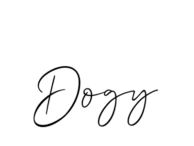 How to make Dogy signature? Allison_Script is a professional autograph style. Create handwritten signature for Dogy name. Dogy signature style 2 images and pictures png