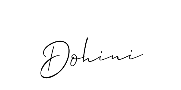 How to make Dohini name signature. Use Allison_Script style for creating short signs online. This is the latest handwritten sign. Dohini signature style 2 images and pictures png