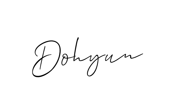 Dohyun stylish signature style. Best Handwritten Sign (Allison_Script) for my name. Handwritten Signature Collection Ideas for my name Dohyun. Dohyun signature style 2 images and pictures png