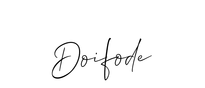 Allison_Script is a professional signature style that is perfect for those who want to add a touch of class to their signature. It is also a great choice for those who want to make their signature more unique. Get Doifode name to fancy signature for free. Doifode signature style 2 images and pictures png