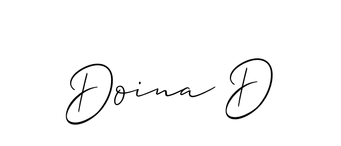 Create a beautiful signature design for name Doina D. With this signature (Allison_Script) fonts, you can make a handwritten signature for free. Doina D signature style 2 images and pictures png