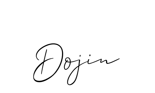 Make a beautiful signature design for name Dojin. With this signature (Allison_Script) style, you can create a handwritten signature for free. Dojin signature style 2 images and pictures png