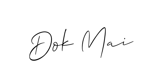 Also You can easily find your signature by using the search form. We will create Dok Mai name handwritten signature images for you free of cost using Allison_Script sign style. Dok Mai signature style 2 images and pictures png