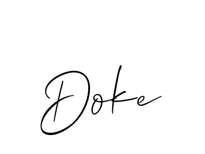 Make a beautiful signature design for name Doke. Use this online signature maker to create a handwritten signature for free. Doke signature style 2 images and pictures png