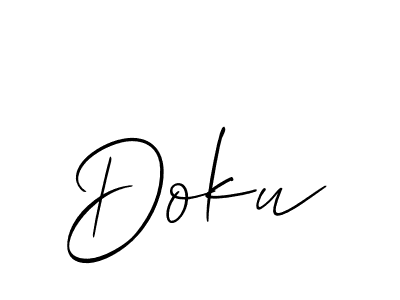 Also You can easily find your signature by using the search form. We will create Doku name handwritten signature images for you free of cost using Allison_Script sign style. Doku signature style 2 images and pictures png