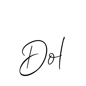 Design your own signature with our free online signature maker. With this signature software, you can create a handwritten (Allison_Script) signature for name Dol. Dol signature style 2 images and pictures png