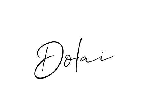 Make a beautiful signature design for name Dolai. With this signature (Allison_Script) style, you can create a handwritten signature for free. Dolai signature style 2 images and pictures png