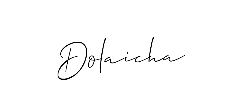 This is the best signature style for the Dolaicha name. Also you like these signature font (Allison_Script). Mix name signature. Dolaicha signature style 2 images and pictures png