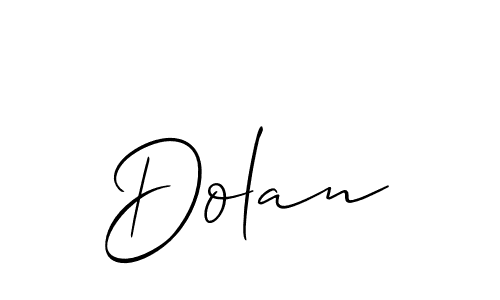 How to make Dolan name signature. Use Allison_Script style for creating short signs online. This is the latest handwritten sign. Dolan signature style 2 images and pictures png