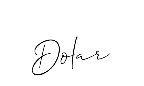 How to make Dolar signature? Allison_Script is a professional autograph style. Create handwritten signature for Dolar name. Dolar signature style 2 images and pictures png
