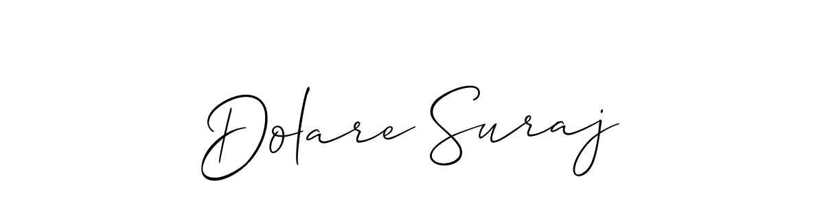 Also You can easily find your signature by using the search form. We will create Dolare Suraj name handwritten signature images for you free of cost using Allison_Script sign style. Dolare Suraj signature style 2 images and pictures png