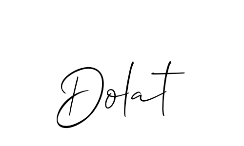 How to make Dolat name signature. Use Allison_Script style for creating short signs online. This is the latest handwritten sign. Dolat signature style 2 images and pictures png