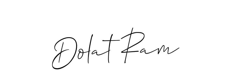 Similarly Allison_Script is the best handwritten signature design. Signature creator online .You can use it as an online autograph creator for name Dolat Ram. Dolat Ram signature style 2 images and pictures png