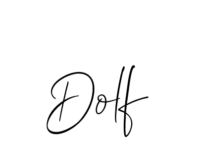 You should practise on your own different ways (Allison_Script) to write your name (Dolf) in signature. don't let someone else do it for you. Dolf signature style 2 images and pictures png