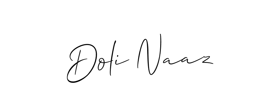 if you are searching for the best signature style for your name Doli Naaz. so please give up your signature search. here we have designed multiple signature styles  using Allison_Script. Doli Naaz signature style 2 images and pictures png