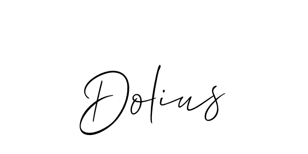Dolius stylish signature style. Best Handwritten Sign (Allison_Script) for my name. Handwritten Signature Collection Ideas for my name Dolius. Dolius signature style 2 images and pictures png