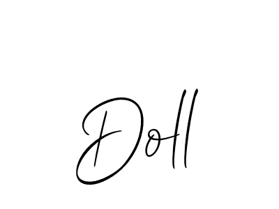 Make a beautiful signature design for name Doll. With this signature (Allison_Script) style, you can create a handwritten signature for free. Doll signature style 2 images and pictures png