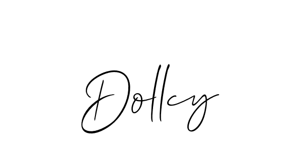 The best way (Allison_Script) to make a short signature is to pick only two or three words in your name. The name Dollcy include a total of six letters. For converting this name. Dollcy signature style 2 images and pictures png
