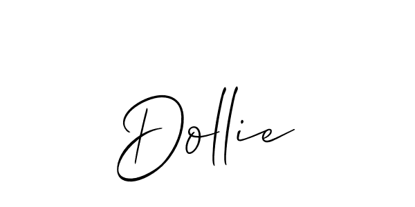 How to make Dollie signature? Allison_Script is a professional autograph style. Create handwritten signature for Dollie name. Dollie signature style 2 images and pictures png