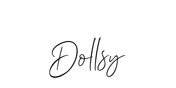 How to make Dollsy signature? Allison_Script is a professional autograph style. Create handwritten signature for Dollsy name. Dollsy signature style 2 images and pictures png