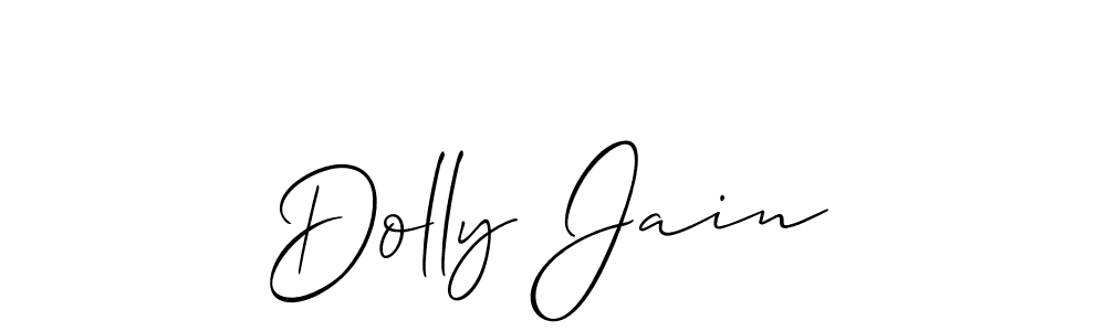 Also You can easily find your signature by using the search form. We will create Dolly Jain name handwritten signature images for you free of cost using Allison_Script sign style. Dolly Jain signature style 2 images and pictures png