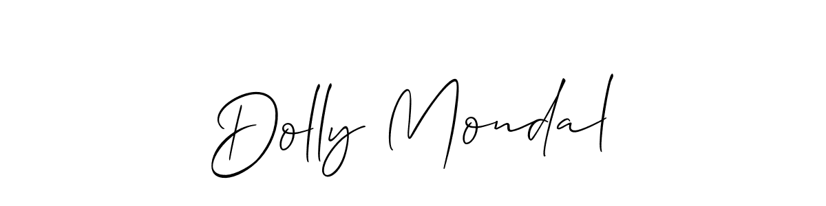 Make a beautiful signature design for name Dolly Mondal. With this signature (Allison_Script) style, you can create a handwritten signature for free. Dolly Mondal signature style 2 images and pictures png