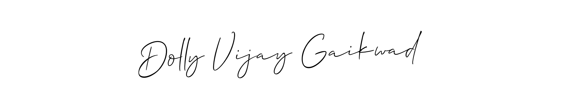 How to Draw Dolly Vijay Gaikwad signature style? Allison_Script is a latest design signature styles for name Dolly Vijay Gaikwad. Dolly Vijay Gaikwad signature style 2 images and pictures png