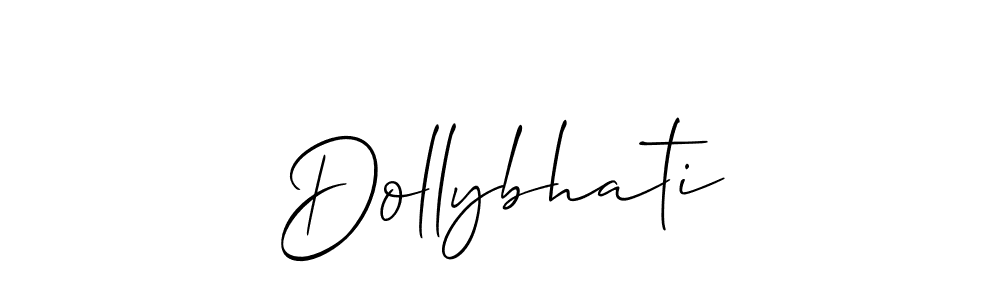 Also we have Dollybhati name is the best signature style. Create professional handwritten signature collection using Allison_Script autograph style. Dollybhati signature style 2 images and pictures png