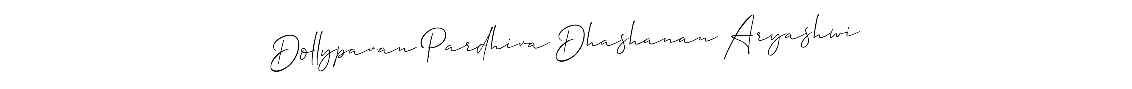 You can use this online signature creator to create a handwritten signature for the name Dollypavan Pardhiva Dhashanan Aryashwi. This is the best online autograph maker. Dollypavan Pardhiva Dhashanan Aryashwi signature style 2 images and pictures png