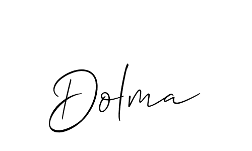 You should practise on your own different ways (Allison_Script) to write your name (Dolma) in signature. don't let someone else do it for you. Dolma signature style 2 images and pictures png