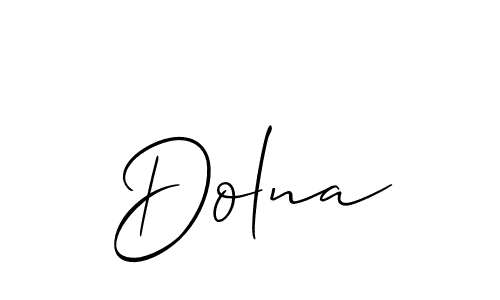 Also we have Dolna name is the best signature style. Create professional handwritten signature collection using Allison_Script autograph style. Dolna signature style 2 images and pictures png